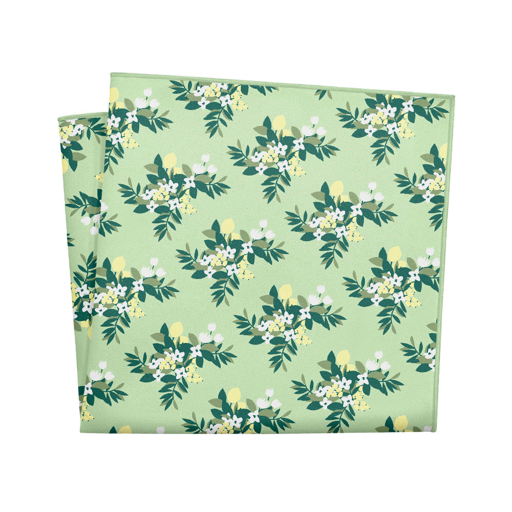 Lemon Blossom Pocket Square - 12" Square - Knotty Tie Co.