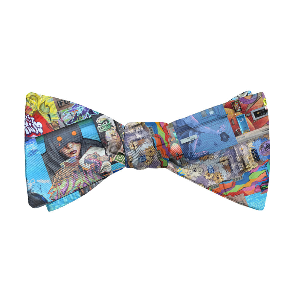 Lincoln Park Street Art Bow Tie - Standard 14-18"+ Neck Size - Knotty Tie Co.