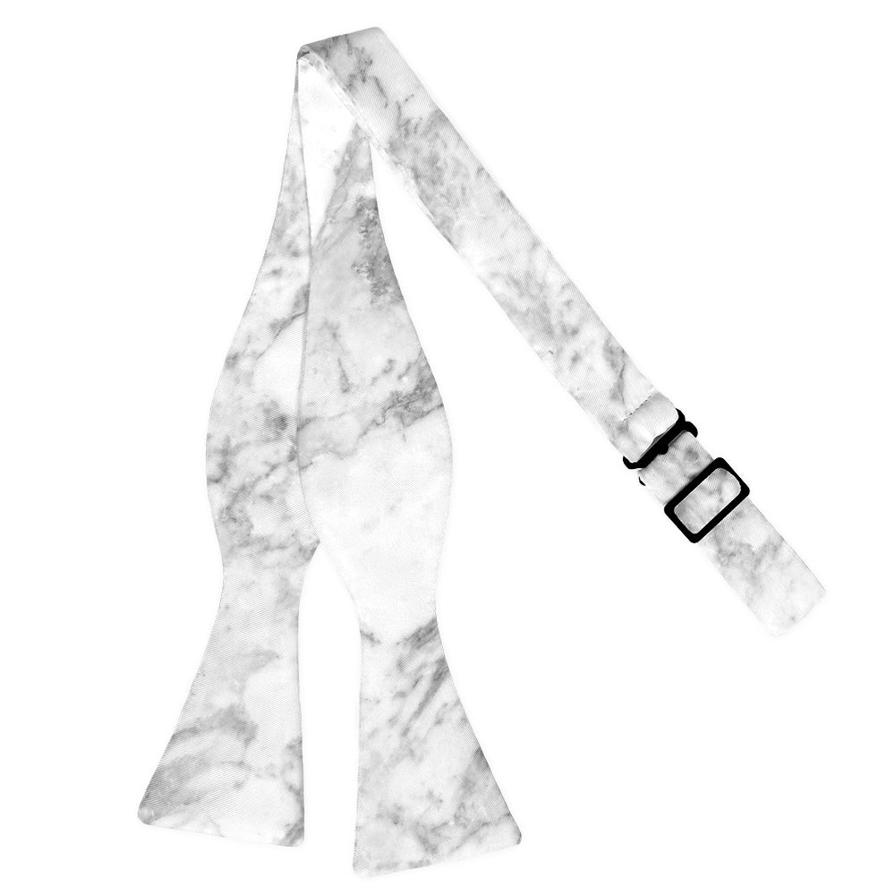 Marble Bow Tie - Adult Extra-Long Self-Tie 18-21" - Knotty Tie Co.