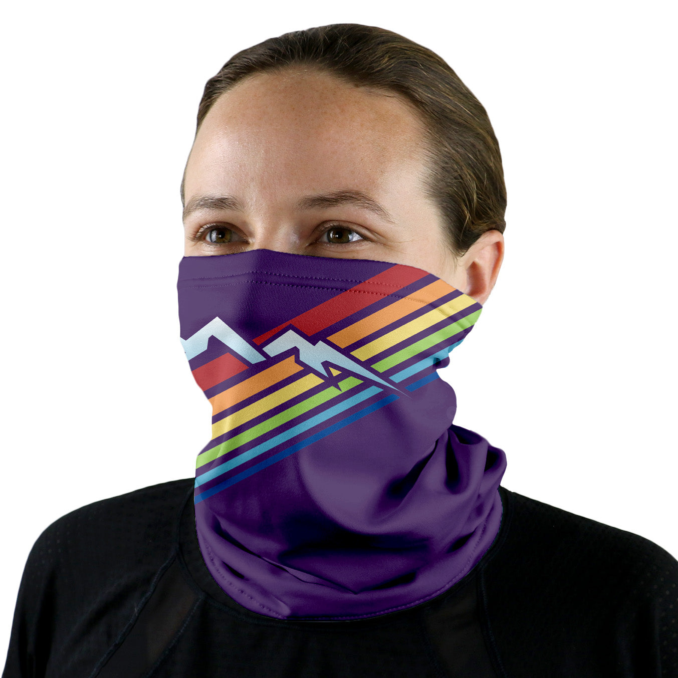 Pride Mountain Neck Gaiter - Female Face - Knotty Tie Co.