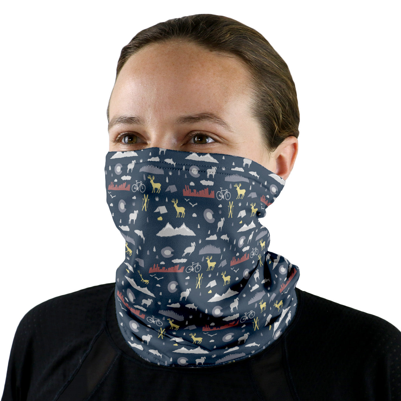 Colorado Heritage Neck Gaiter - Female Face - Knotty Tie Co.