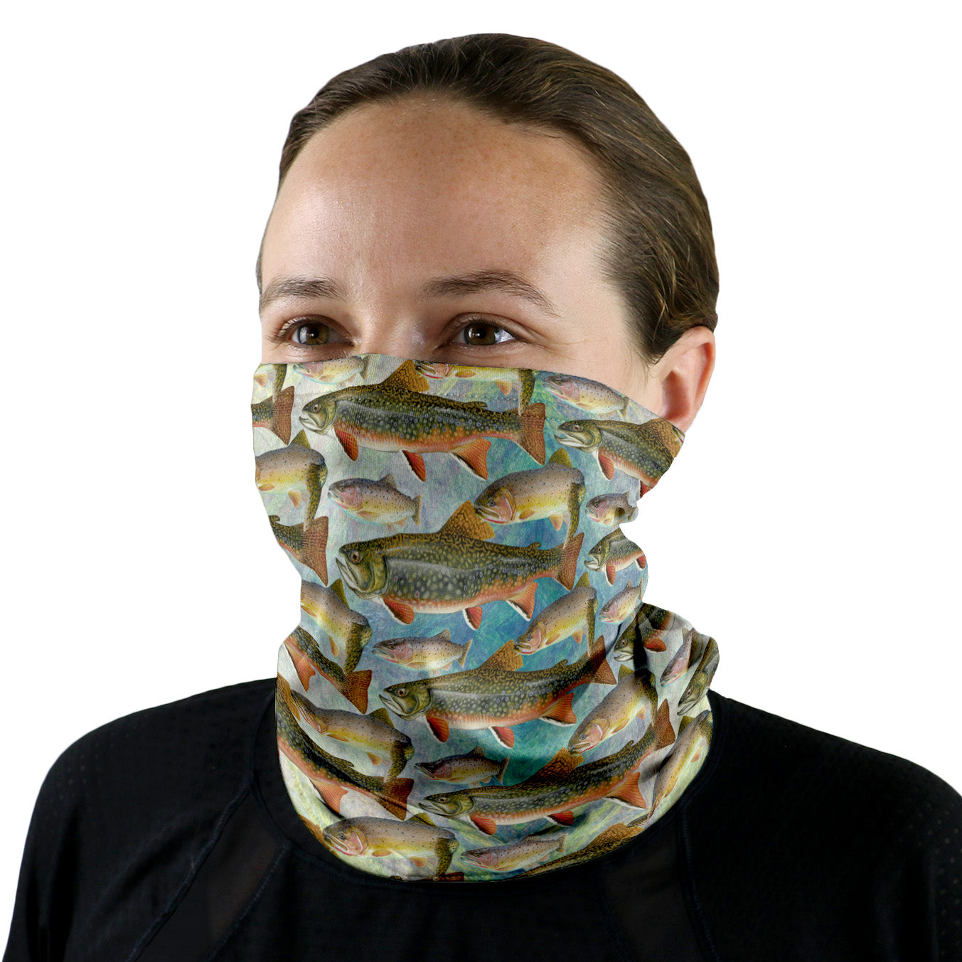 Trout Neck Gaiter - Female Face - Knotty Tie Co.