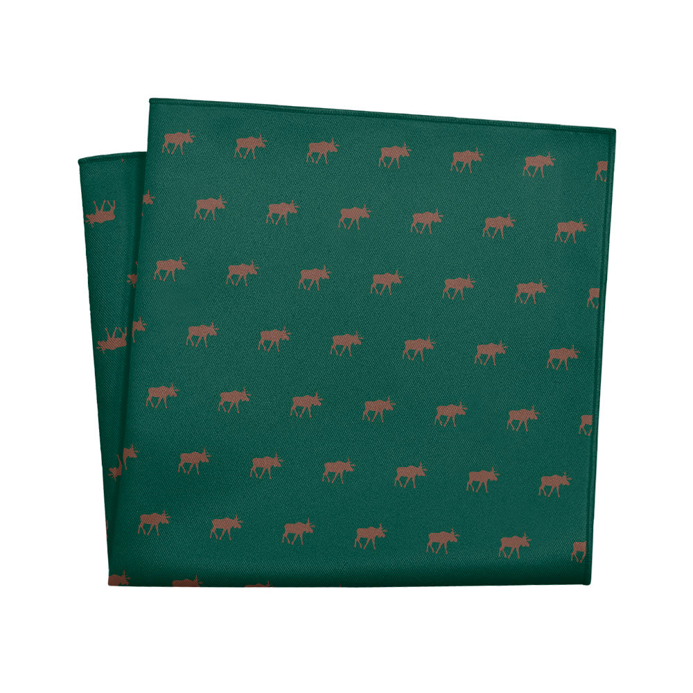 Moose Pocket Square - 12" Square - Knotty Tie Co.