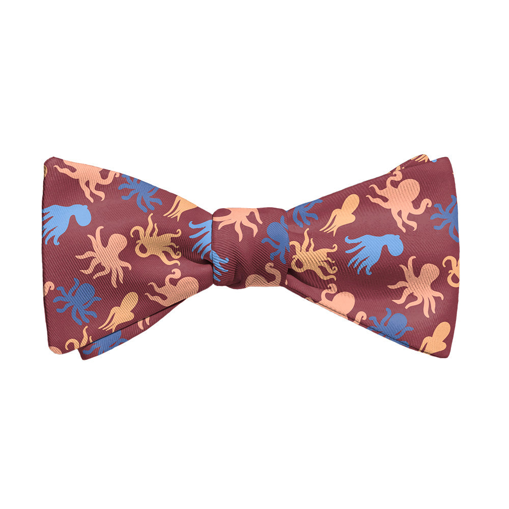 Octopus Bow Tie - Adult Standard Self-Tie 14-18" - Knotty Tie Co.