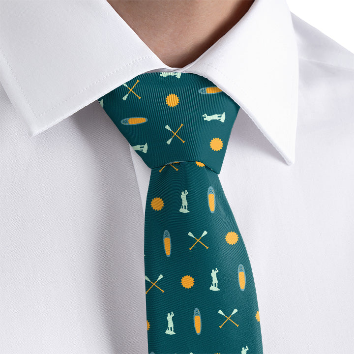 Paddleboarding Necktie - Dress Shirt - Knotty Tie Co.