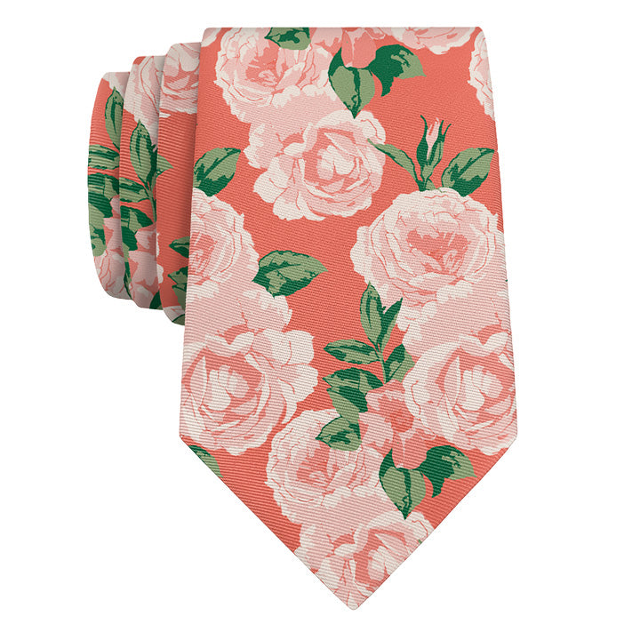 Paeonia Necktie - Rolled - Knotty Tie Co.