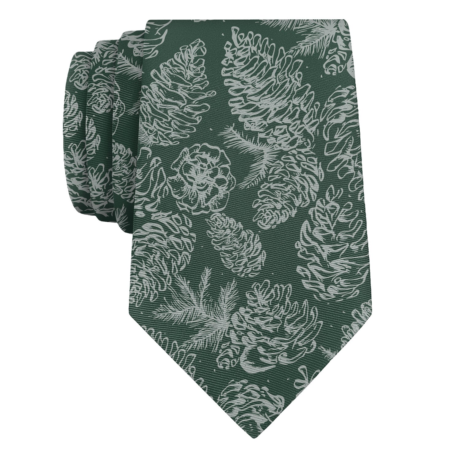 Pinecones Necktie - Rolled - Knotty Tie Co.