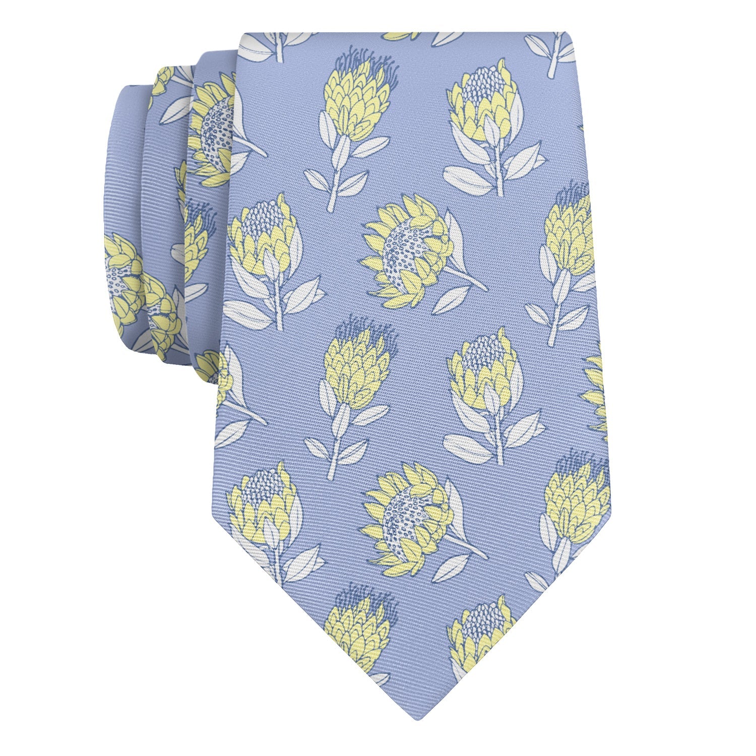 Protea Floral Necktie - Rolled - Knotty Tie Co.