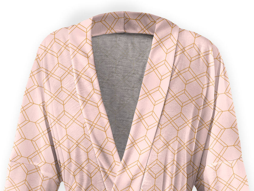 Arcadia Geometric Robe - Close Up - Knotty Tie Co.