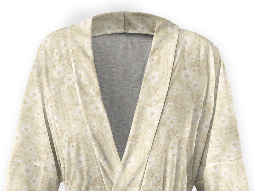 Flowy Floral Robe - Close Up - Knotty Tie Co.