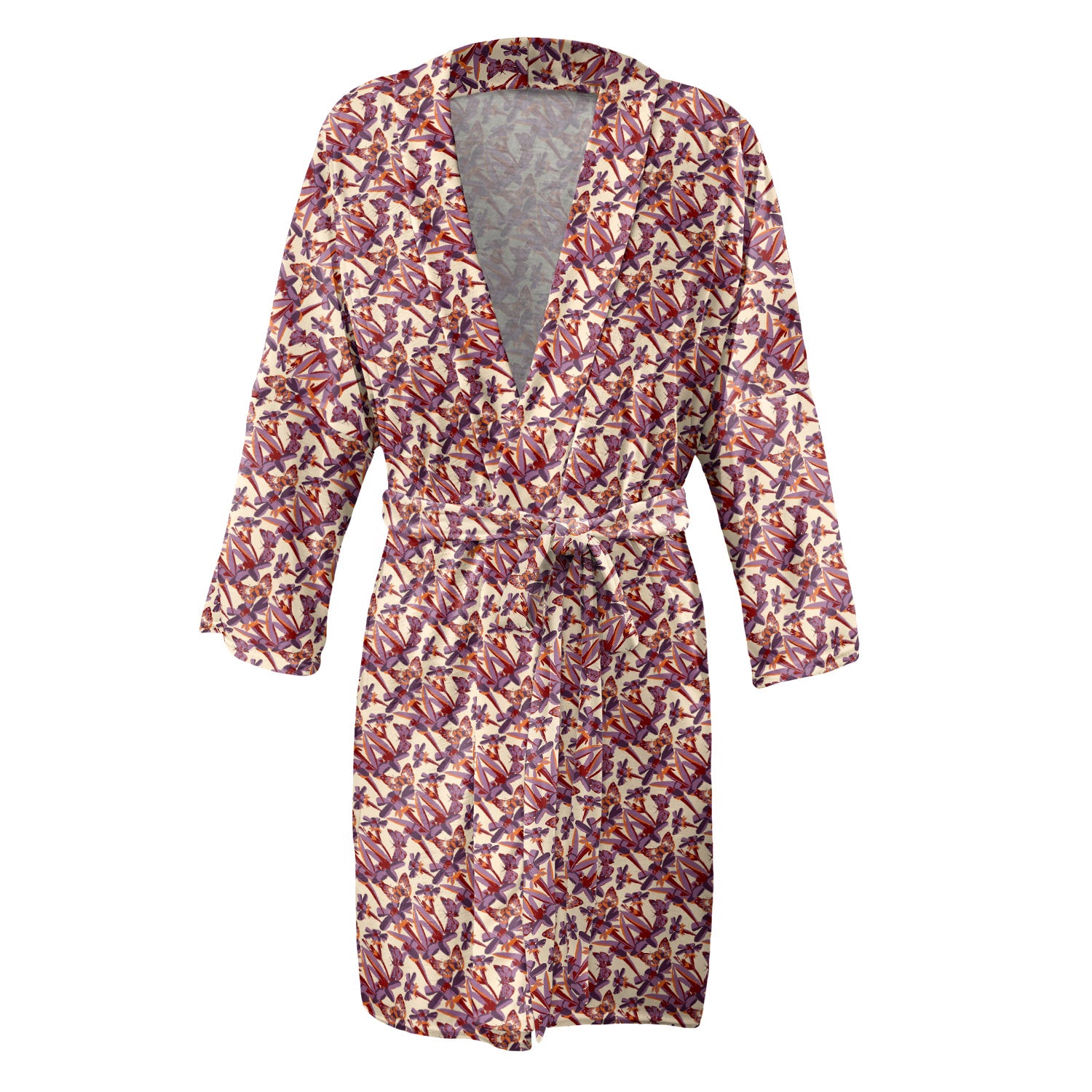 Butterfly Floral Robe - Front - Knotty Tie Co.