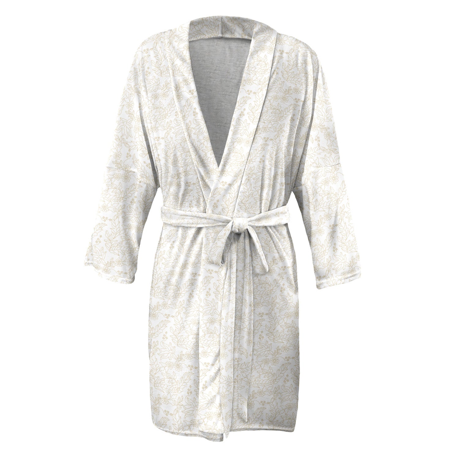 Lacey Floral Robe - Front - Knotty Tie Co.