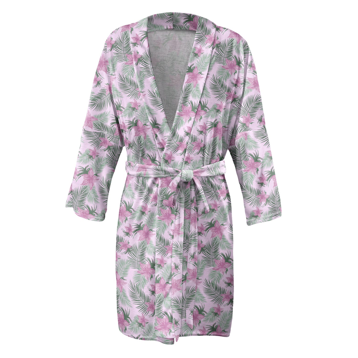 Tropical Blooms Robe - Front - Knotty Tie Co.