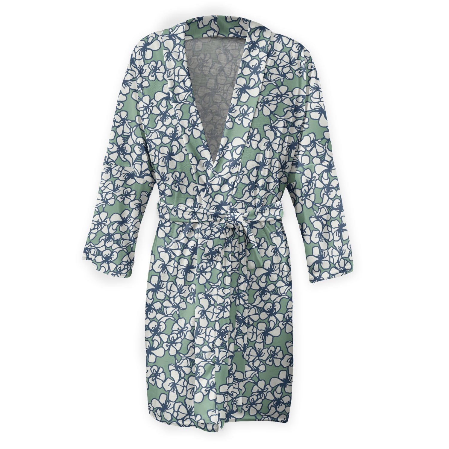 Soulful Floral Robe - Front - Knotty Tie Co.