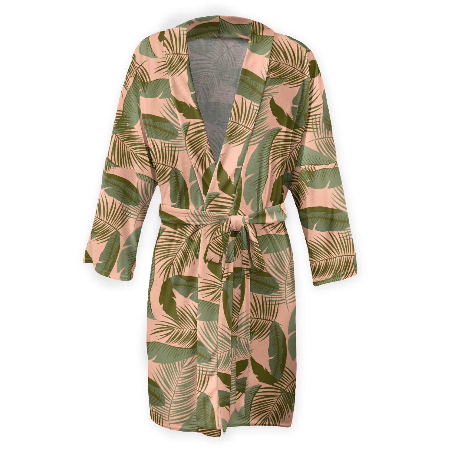 Tropical Leaves Robe - Front - Knotty Tie Co.