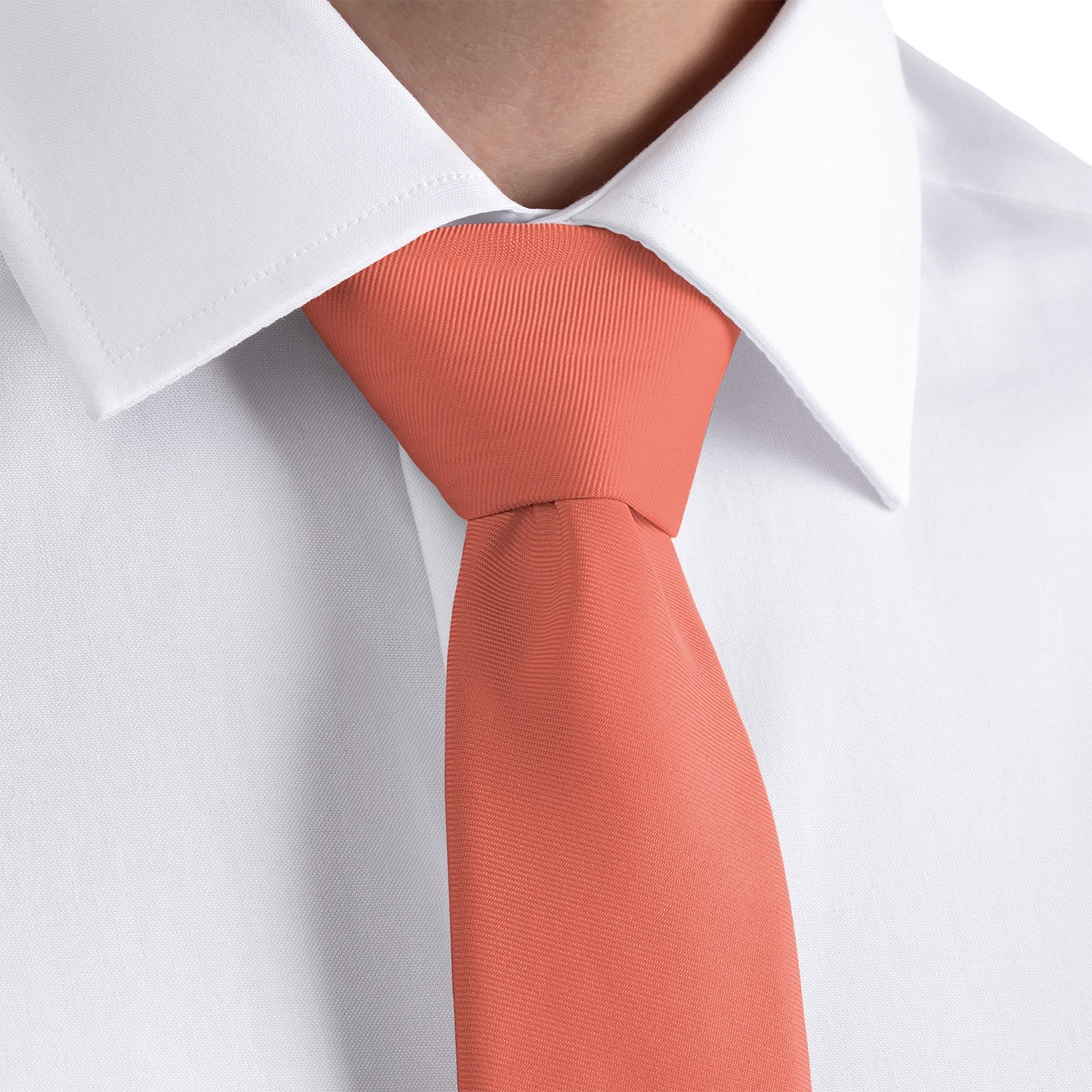 Solid KT Coral Necktie - Dress Shirt - Knotty Tie Co.