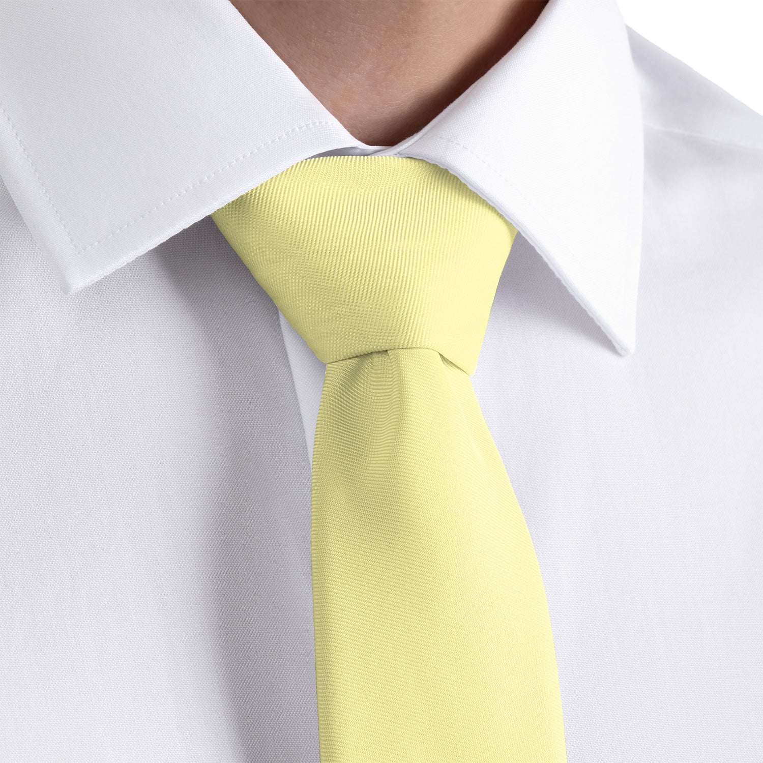 Solid KT Light Yellow Necktie - Dress Shirt - Knotty Tie Co.