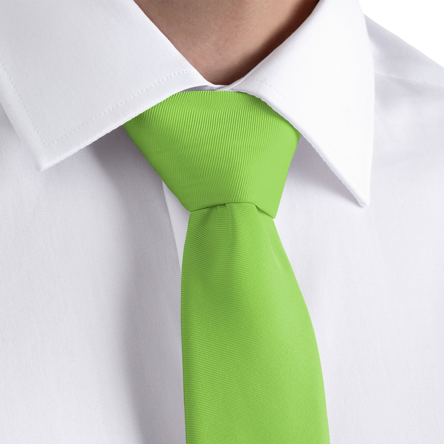 Solid KT Lime Necktie - Dress Shirt - Knotty Tie Co.