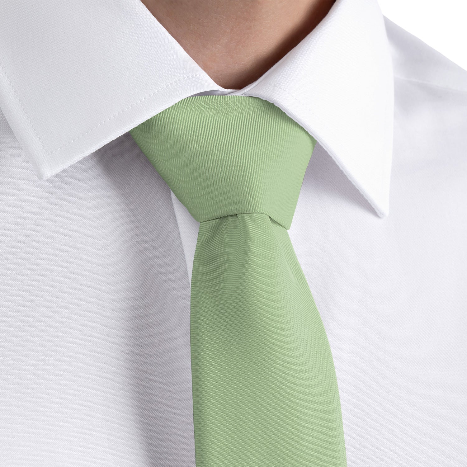 Solid KT Sage Green Necktie - Dress Shirt - Knotty Tie Co.