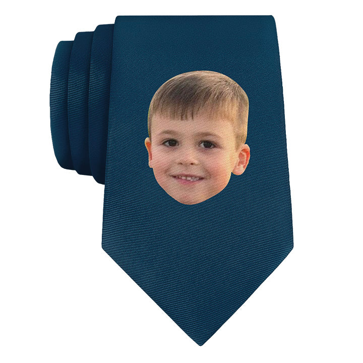 Custom Solid 1 Photo Tie - Rolled - Knotty Tie Co.