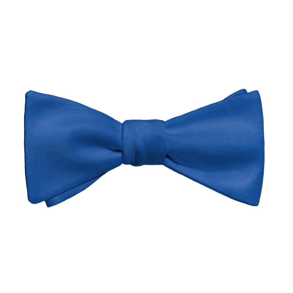 Solid KT Blue Bow Tie - Adult Standard Self-Tie 14-18" - Knotty Tie Co.