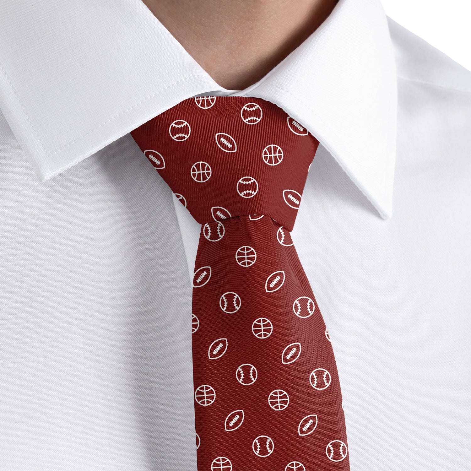 Sportsball Necktie - Dress Shirt - Knotty Tie Co.