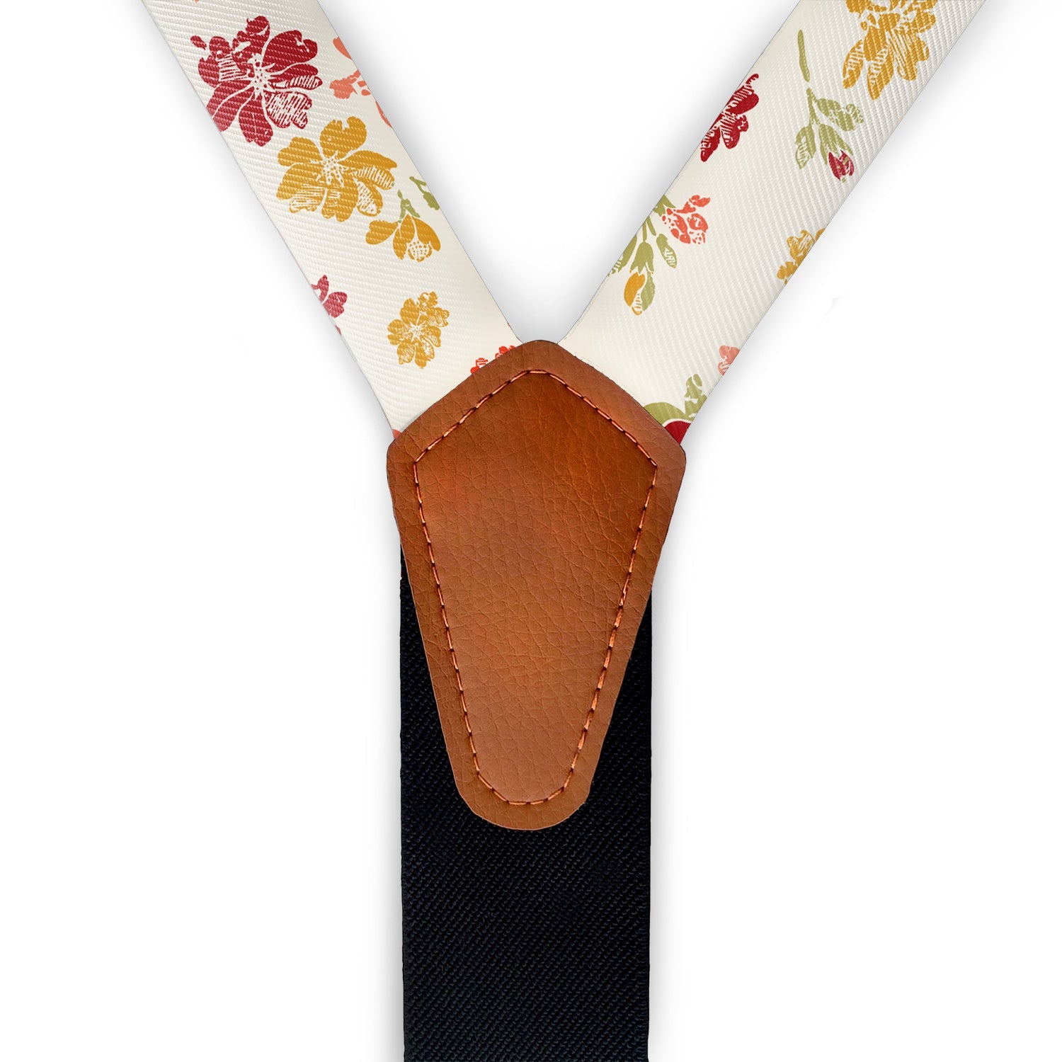 Stamped Floral Suspenders - Hardware and Strap - Knotty Tie Co.