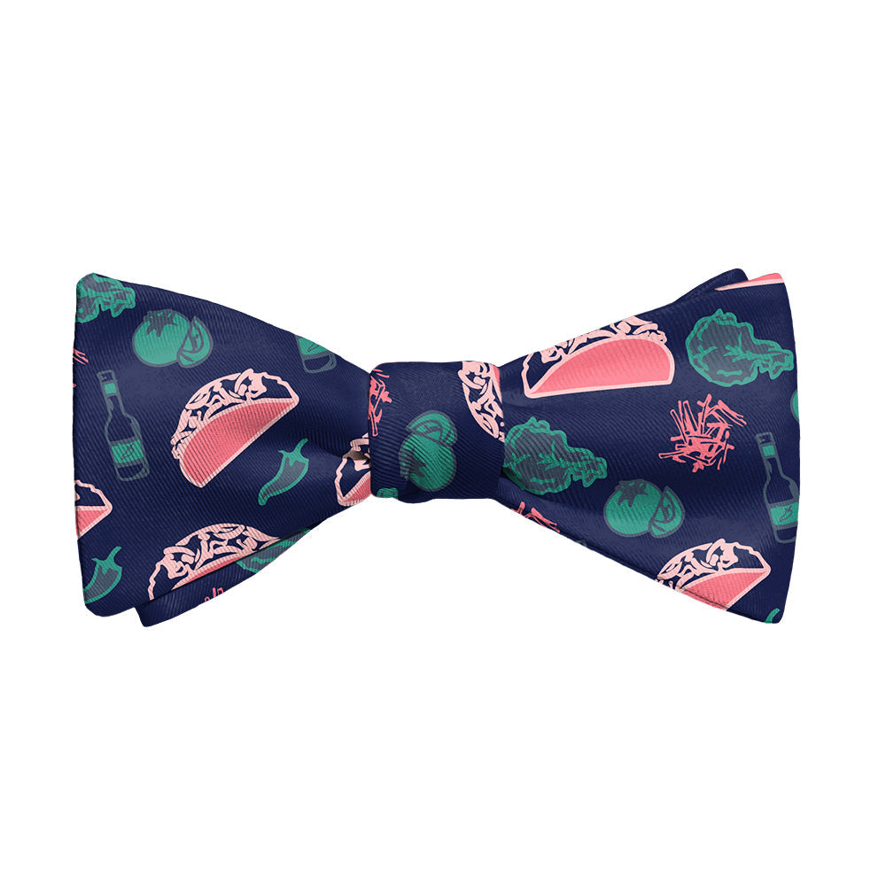 Taco Tuesday Bow Tie - Adult Standard Self-Tie 14-18" - Knotty Tie Co.