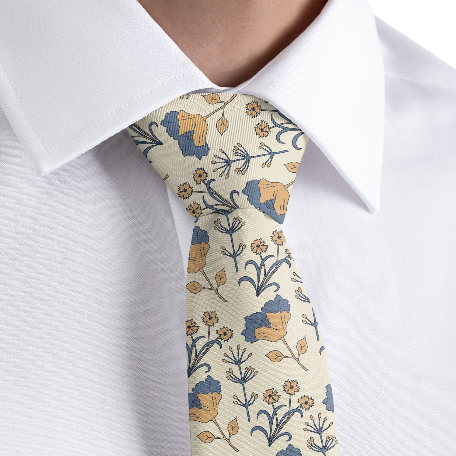 The Lyn Floral Necktie - Dress Shirt - Knotty Tie Co.