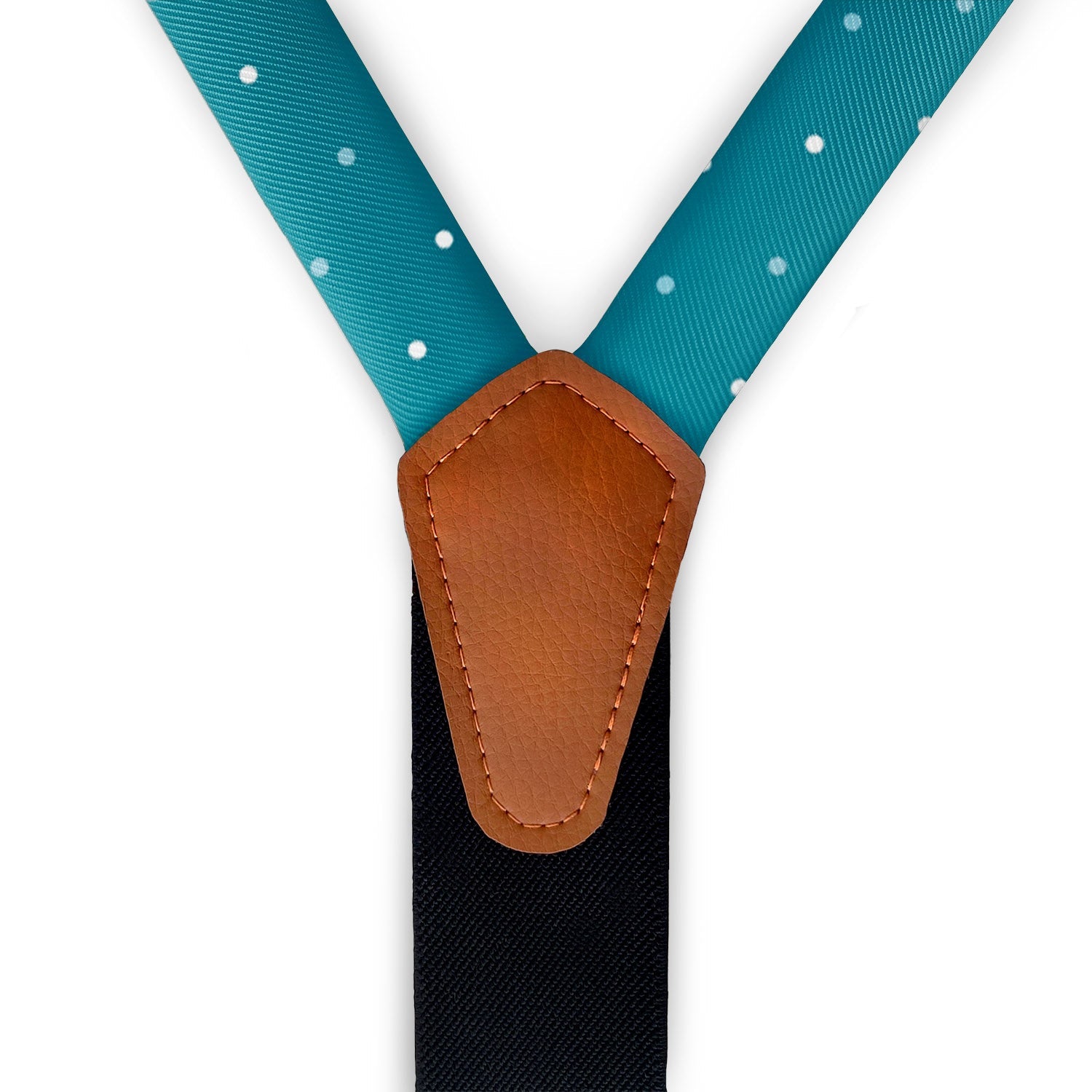 Three Color Denver Dots Suspenders - Vegan Leather Y-Back - Knotty Tie Co.