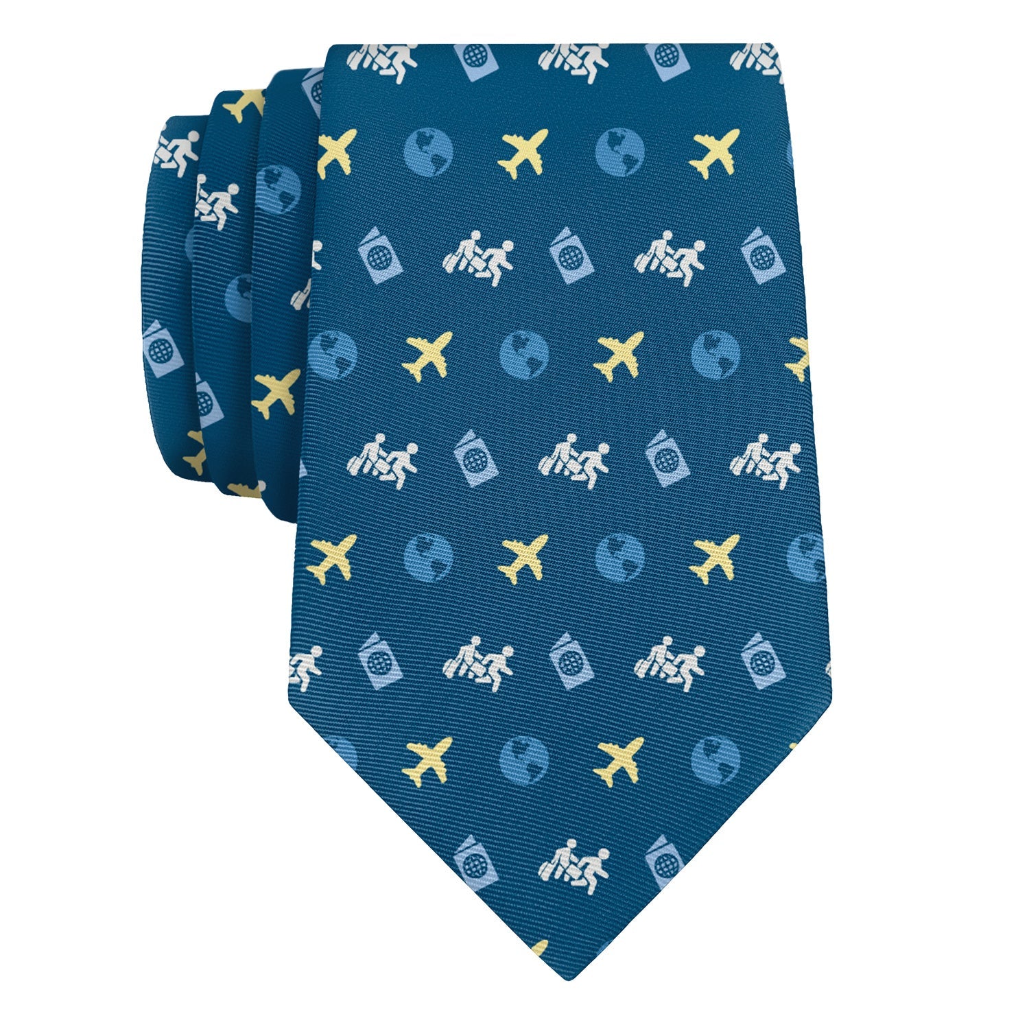 Traveling With Friends Necktie - Rolled - Knotty Tie Co.