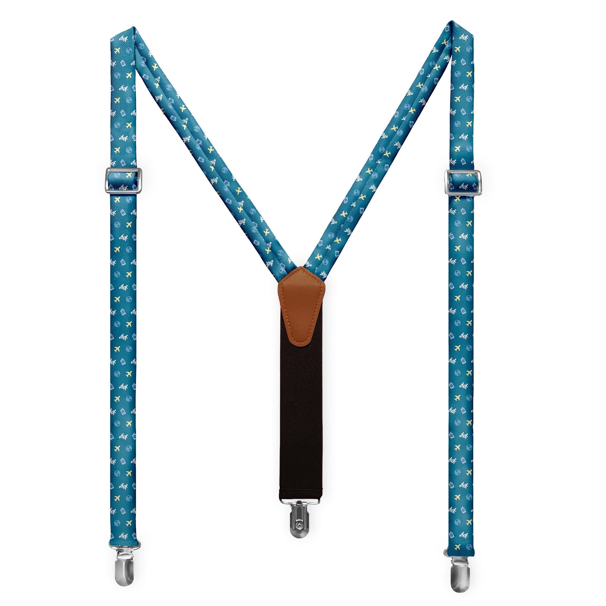 Traveling with Friends Suspenders - Full Front View - Knotty Tie Co.