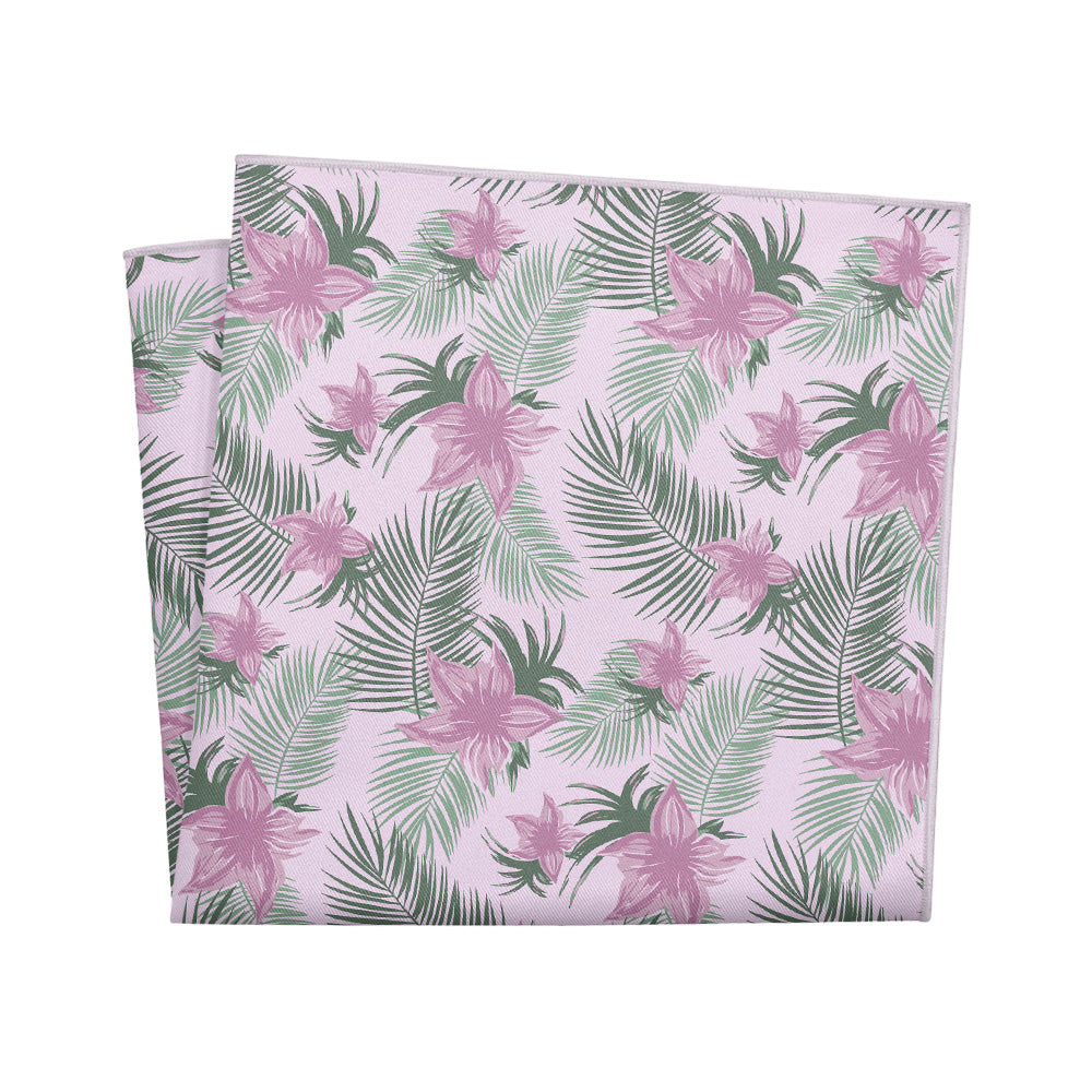 Tropical Blooms Pocket Square - 12" Square - Knotty Tie Co.