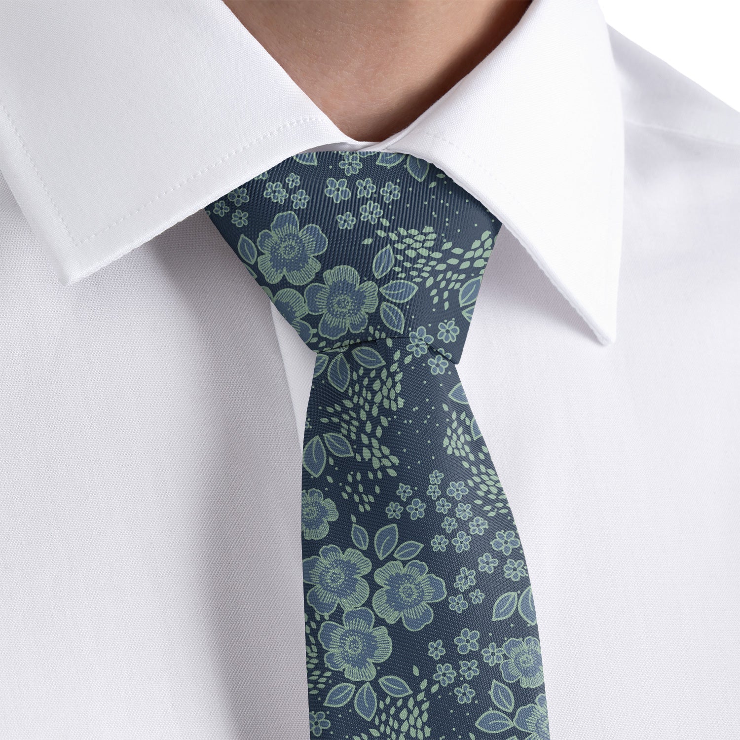 Woodland Floral Necktie - Dress Shirt - Knotty Tie Co.