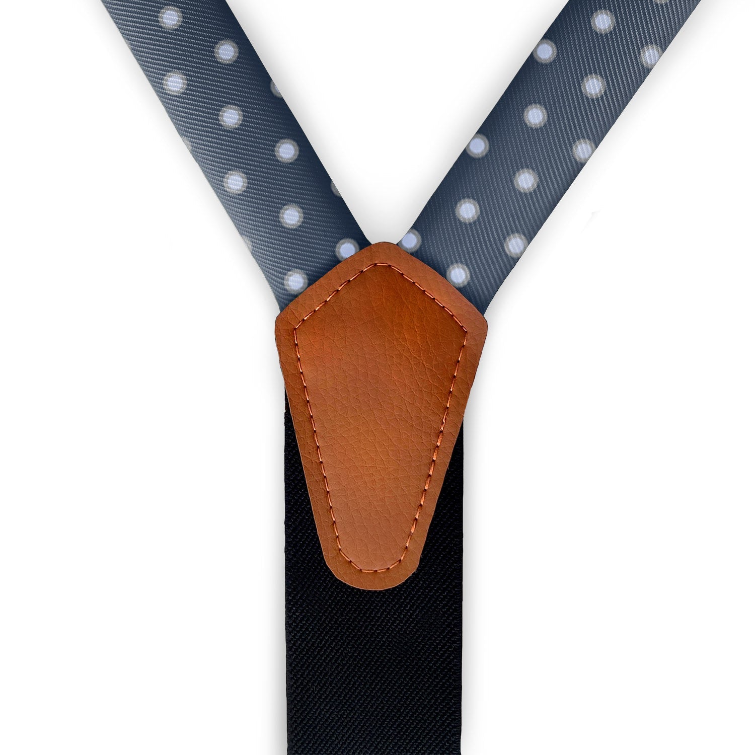 York Dots Suspenders - Vegan Leather Y-Back - Knotty Tie Co.