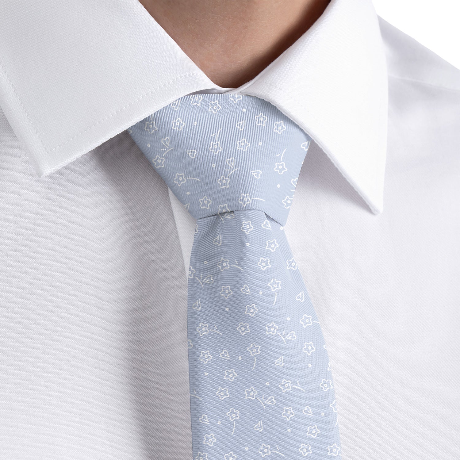 Zoey Floral Necktie - Dress Shirt - Knotty Tie Co.